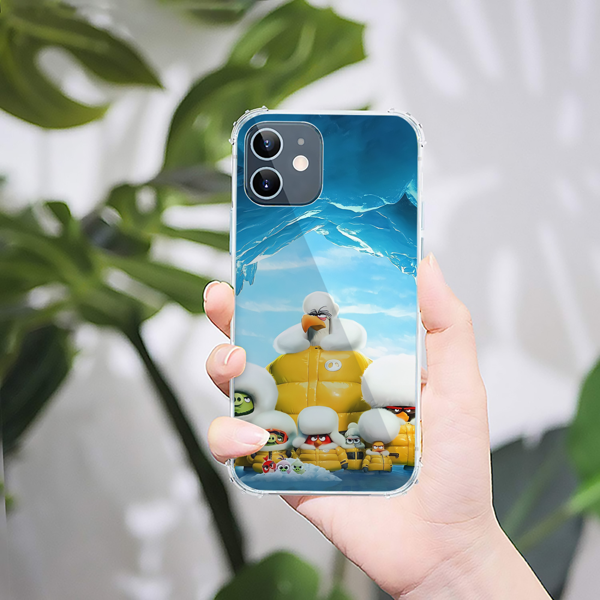 （画像用） Angry Birds アングリーバード 【iPhone 12シリーズ対応】透明スマホケース（クリアソフトケース）